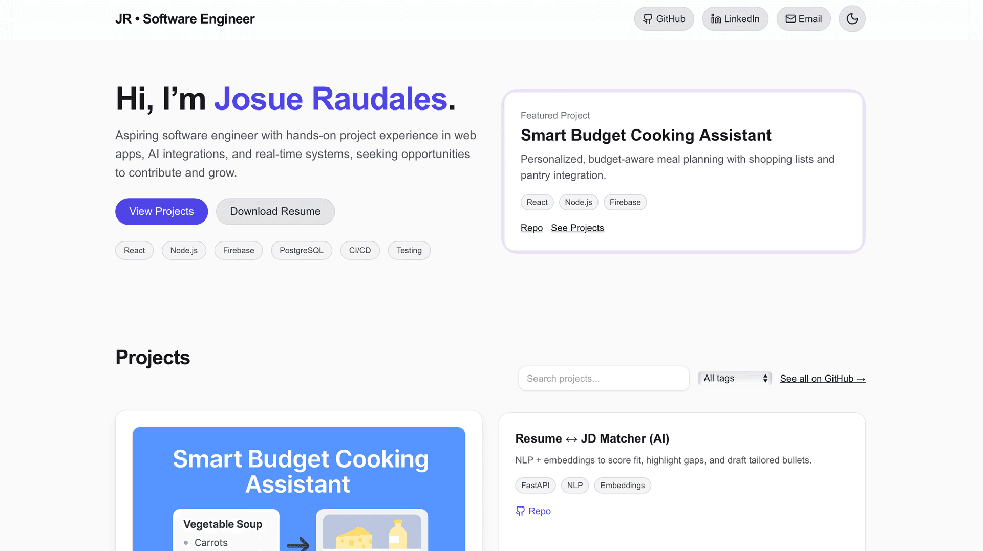 Portfolio Website thumbnail